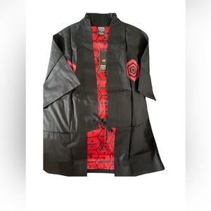 NEW! Atsuko Neon Genesis Evangelion Anime Black Cotton Kimono Shirt Jacket